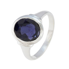 Antonia Traditional Blue Solitaire Ring