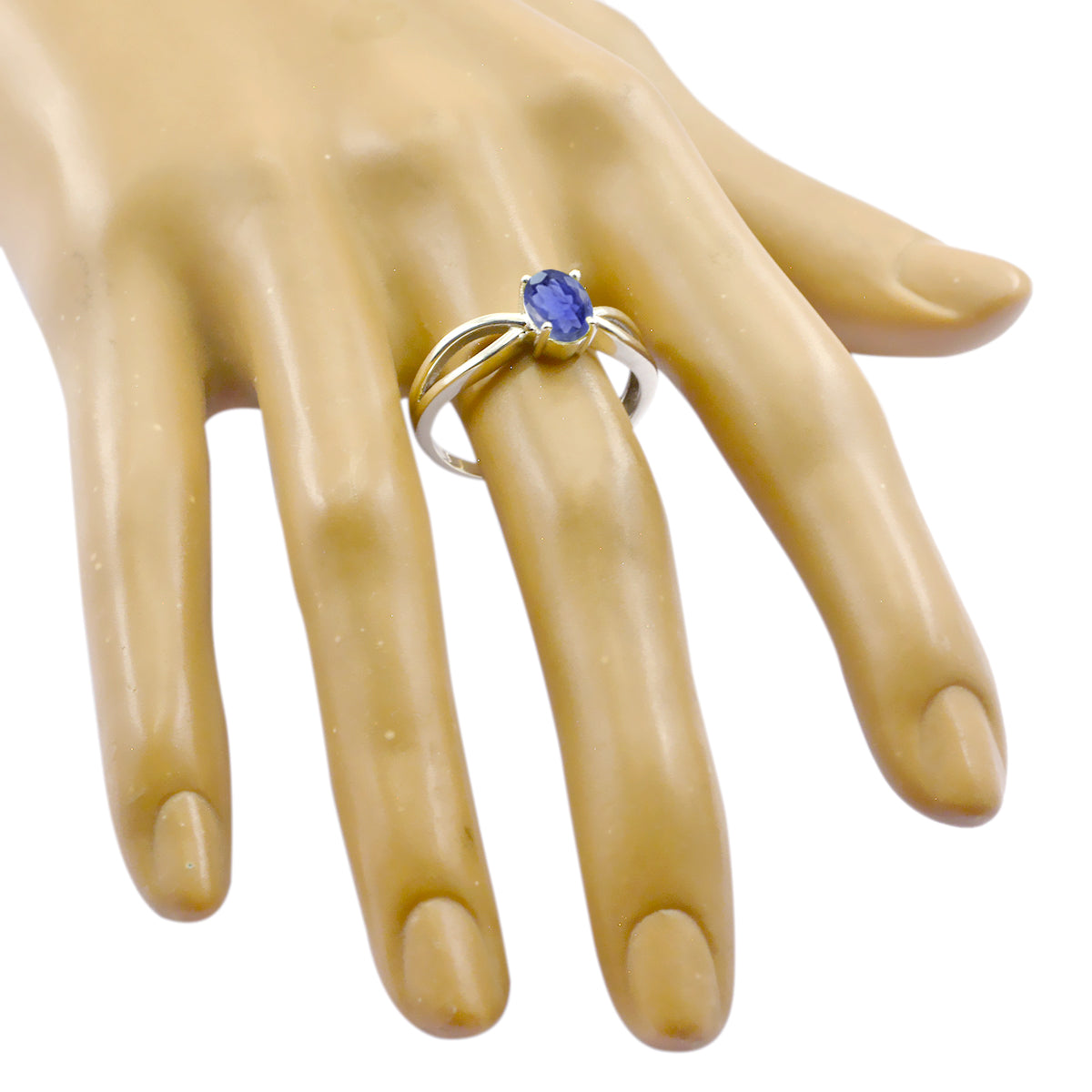 Priya Feminine Blue Solitaire Ring