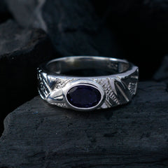 Constanza Romantic Blue Solitaire Ring
