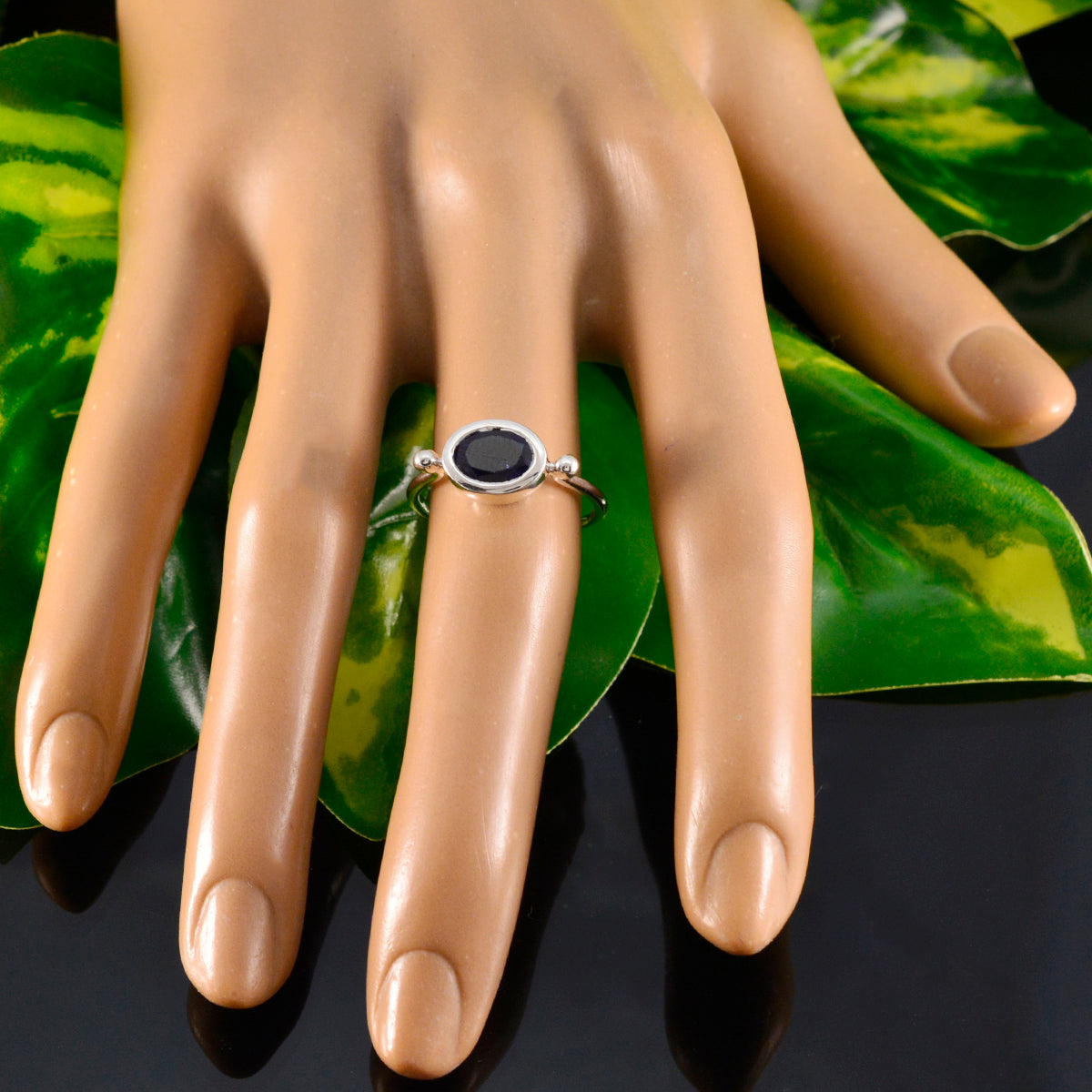 Camilla Trendy Blue Solitaire Ring