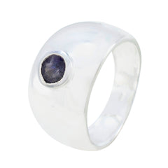 Sofía Abstract Blue Solitaire Ring