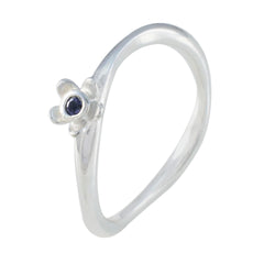 Autumn Sophisticated Blue Solitaire Ring