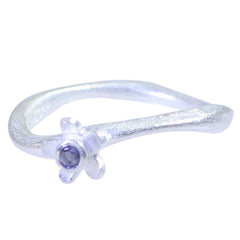 Autumn Sophisticated Blue Solitaire Ring