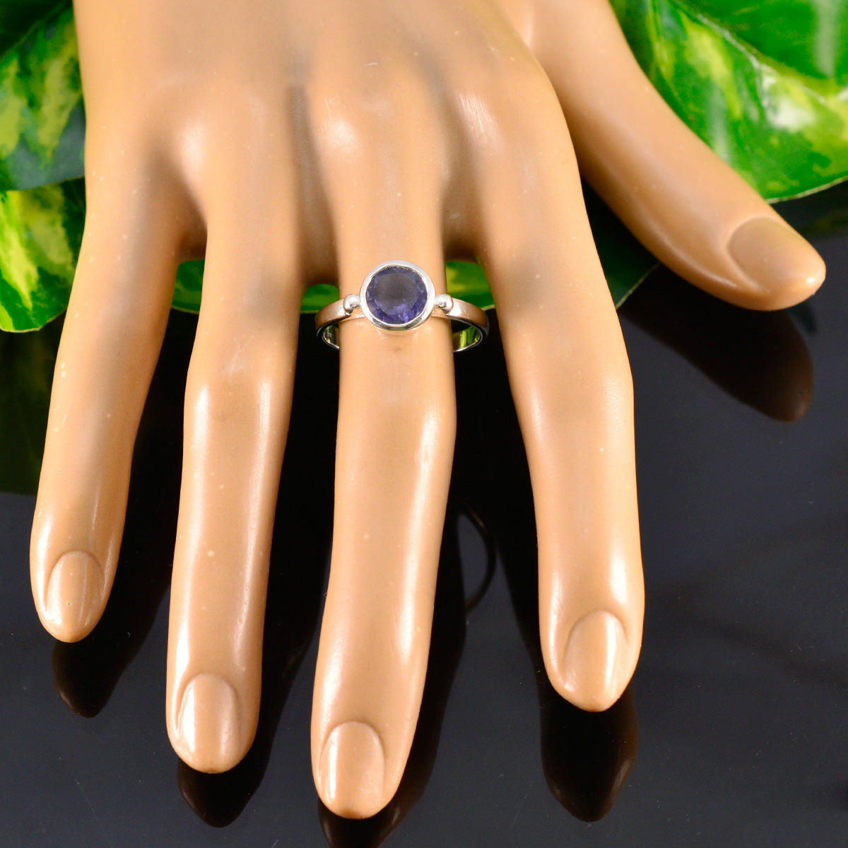Eleanor Sophisticated Blue Solitaire Ring