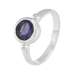 Eleanor Sophisticated Blue Solitaire Ring