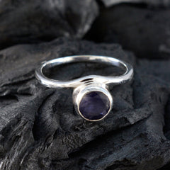 Angel Glamorous Blue Solitaire Ring