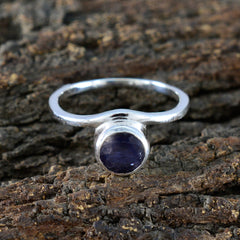 Angel Glamorous Blue Solitaire Ring