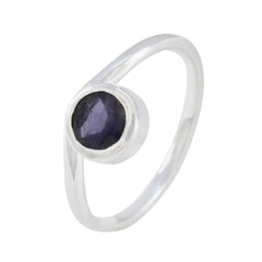 Angel Glamorous Blue Solitaire Ring