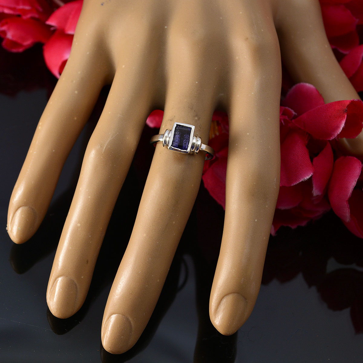 Aisha Fairytale Blue Solitaire Ring
