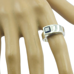 Constanza Artisan Blue Solitaire Ring