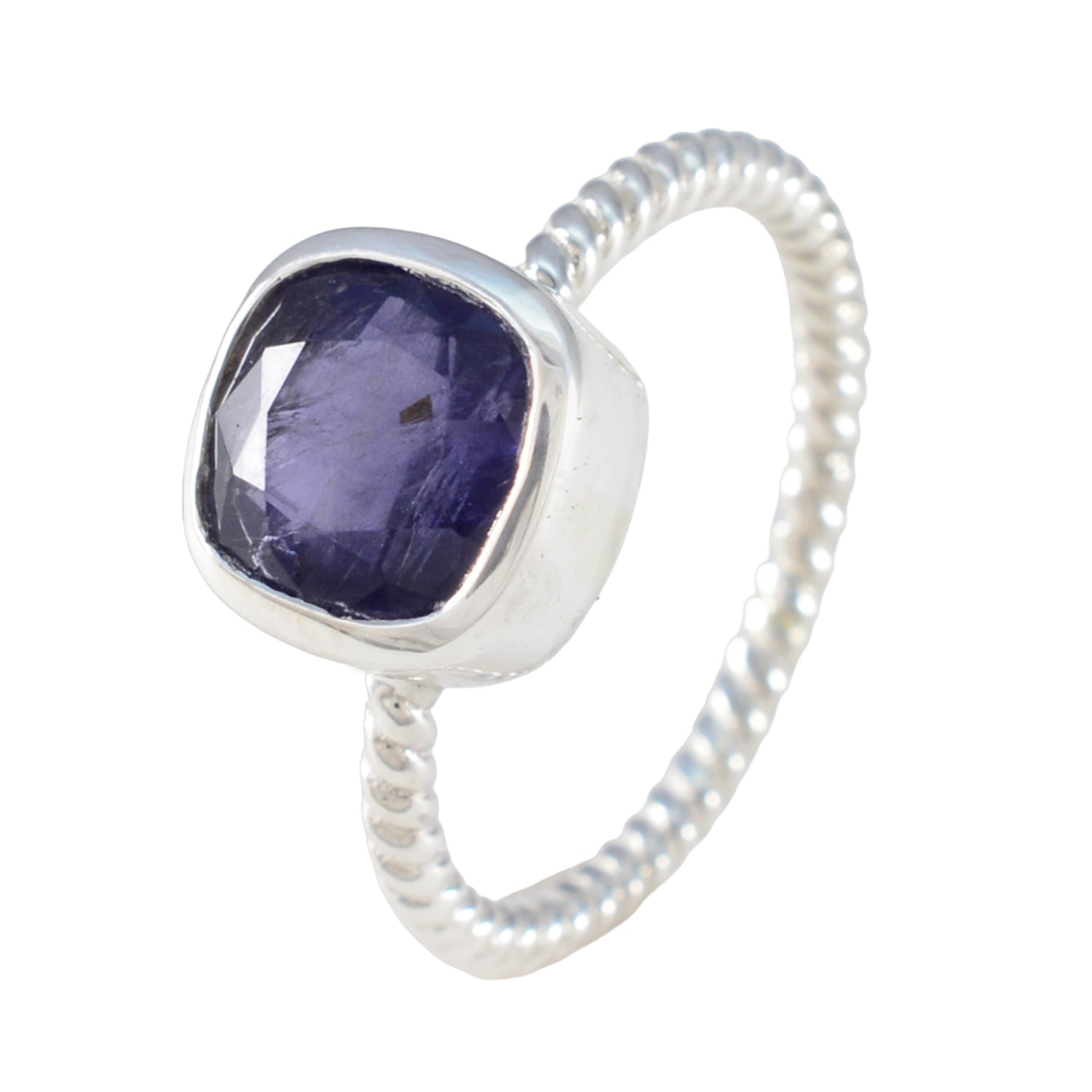 Harper Modern Blue Solitaire Ring