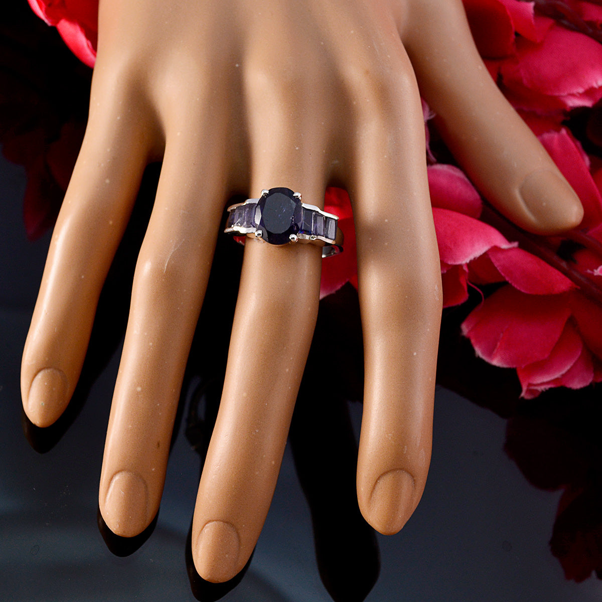 Hanna Boho Blue Hepta Ring