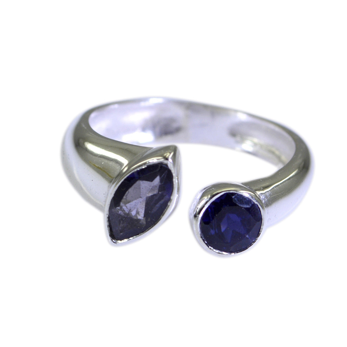 Jia Graceful Blue Toi et Moi Ring
