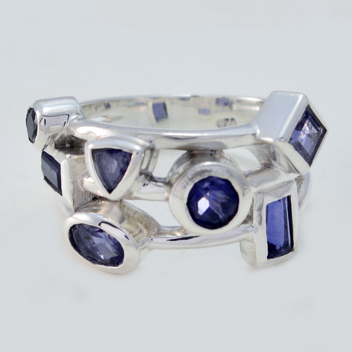 Alejandra Trendy Blue Trilogy Ring