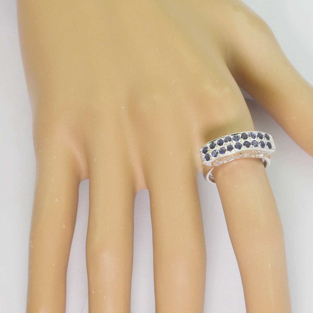 Nisa Luxurious Blue multiple Ring