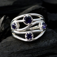 Siti Abstract Blue quarter Ring