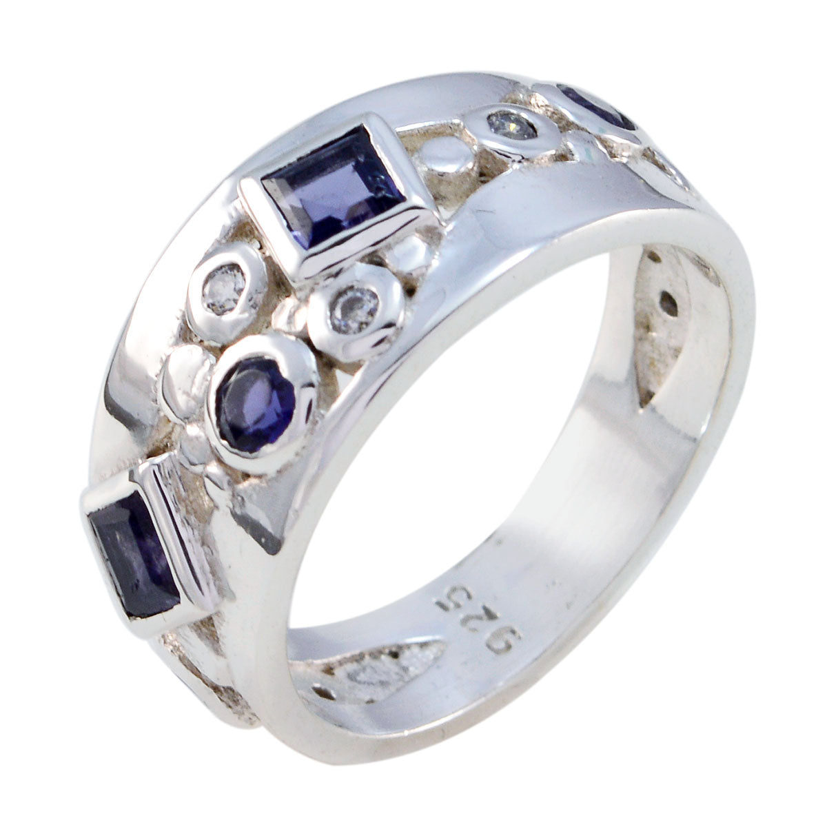 Lucia Abstract Blue Trilogy Ring