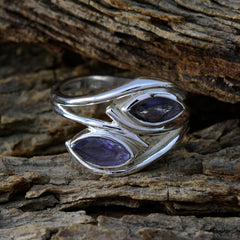 Inès Contemporary Blue Toi et Moi Ring