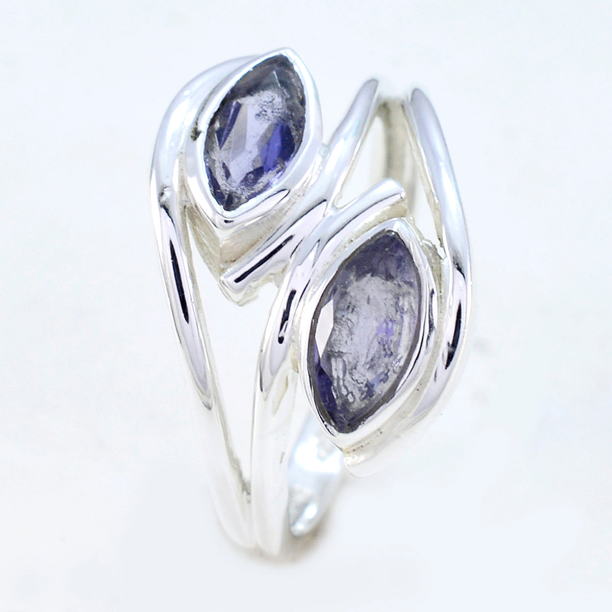 Inès Contemporary Blue Toi et Moi Ring