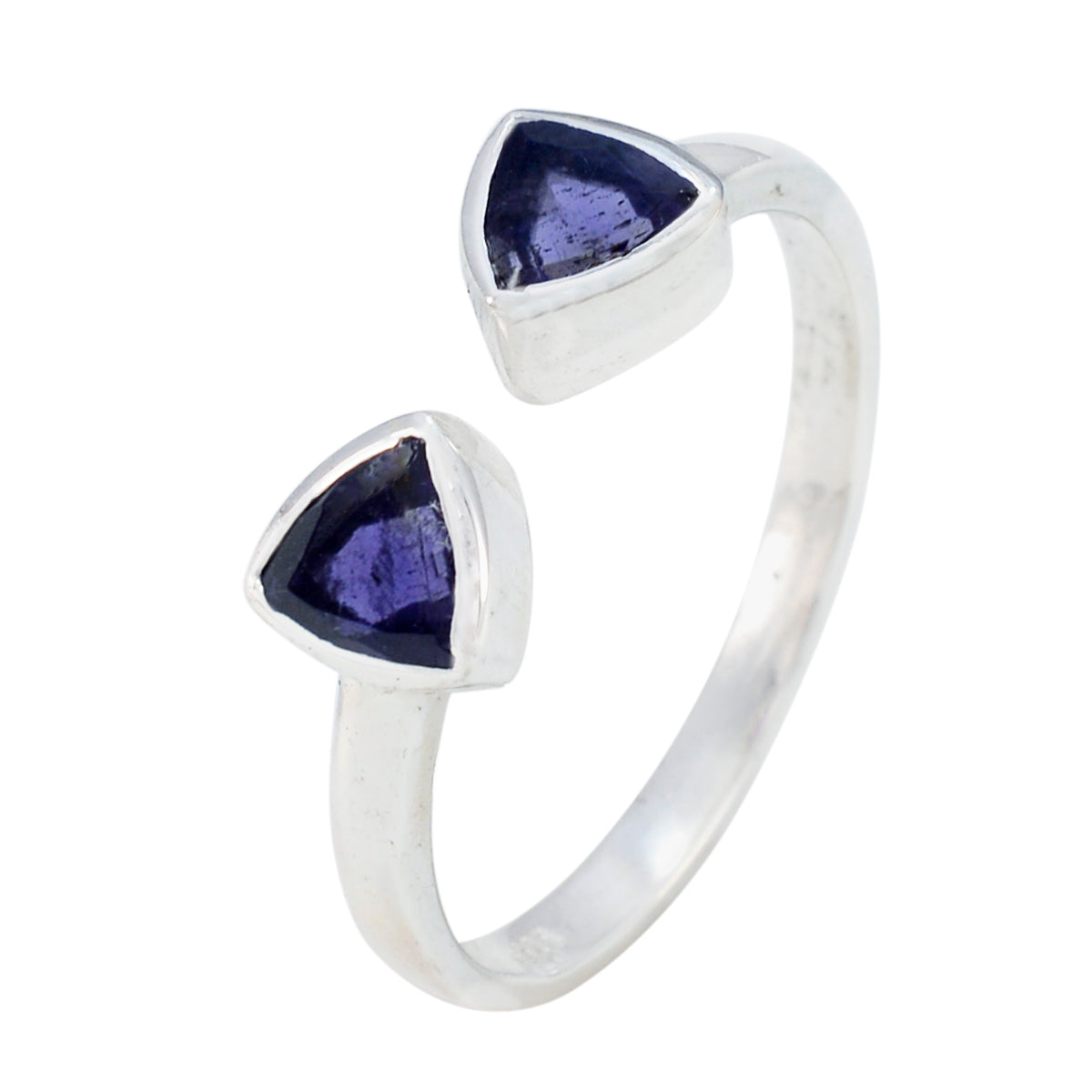 Soo-jin Modern Blue Toi et Moi Ring