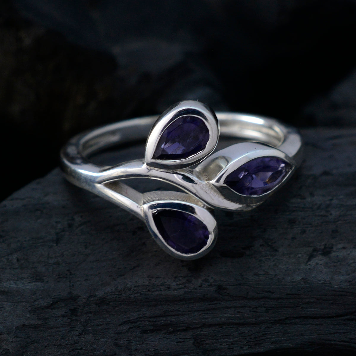 Micaela Luxurious Blue Trilogy Ring