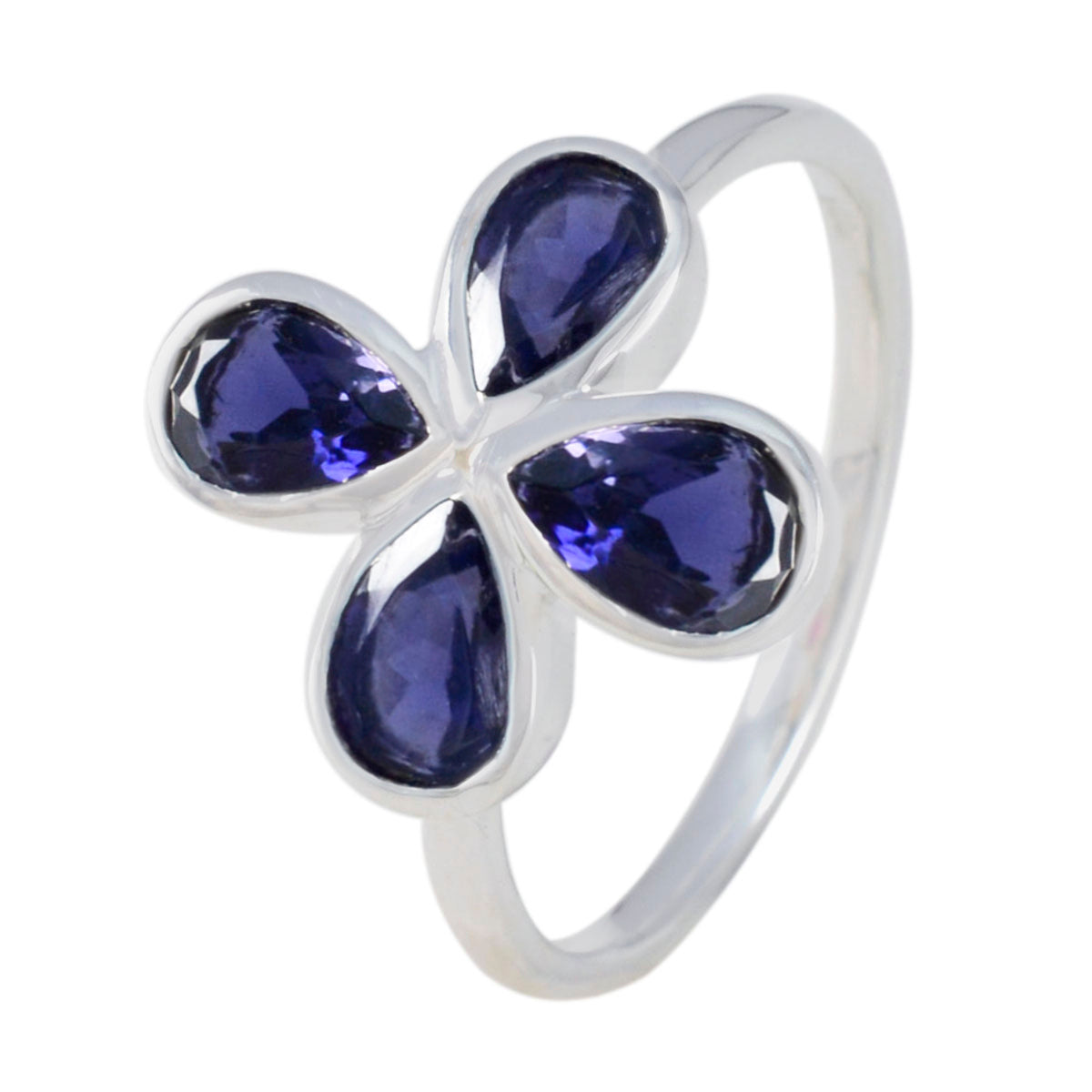 Nella Floral Blue quarter Ring