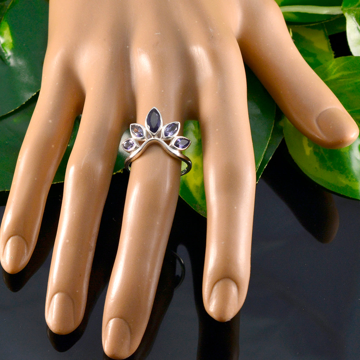 Naomi crown Blue Penta Ring