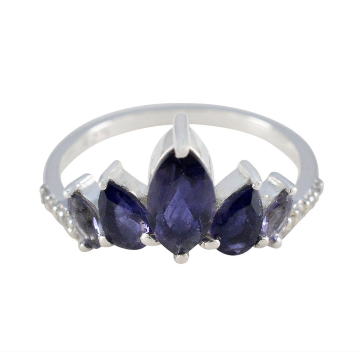 Rina crown Blue Penta Ring