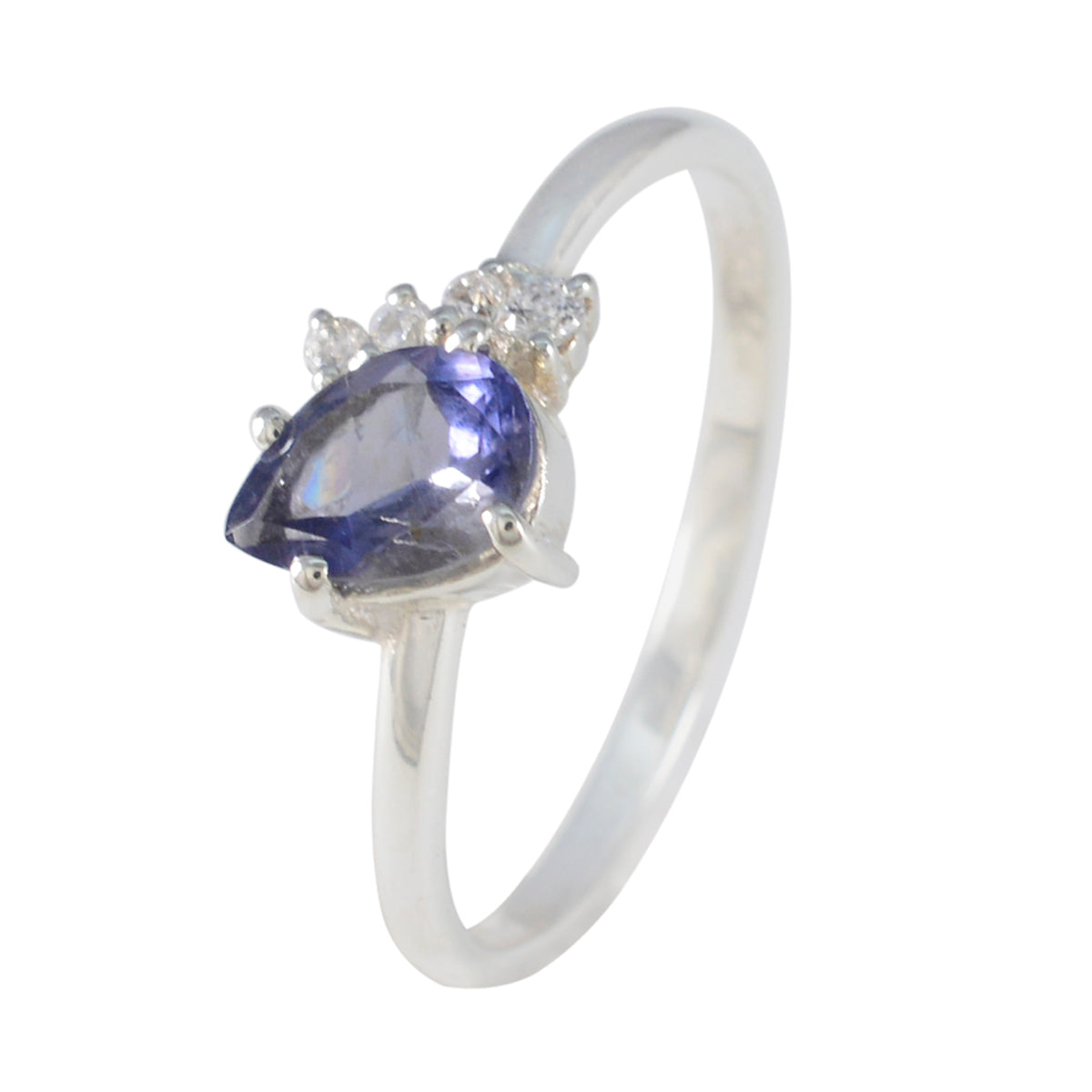 Min-seo Abstract Blue Halo Ring