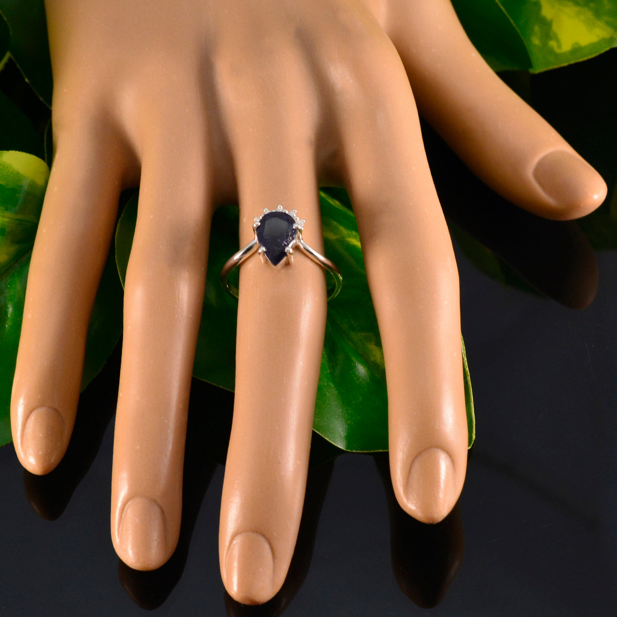 Angel Contemporary Blue Halo Ring