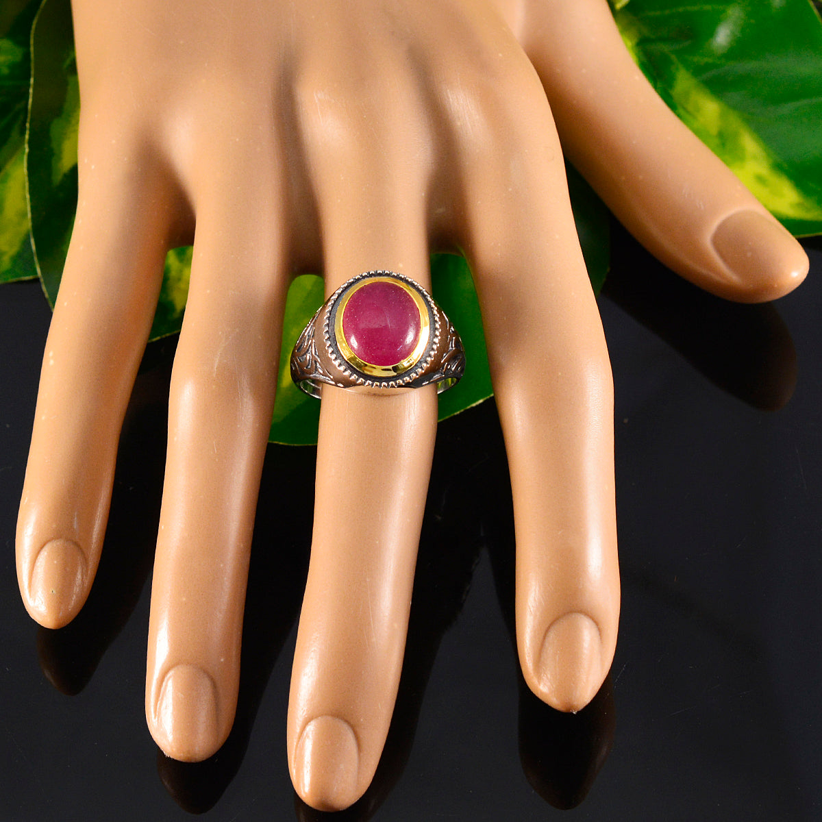 Lorena Filigree Red Solitaire Ring