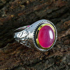 Lorena Filigree Red Solitaire Ring
