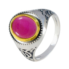 Lorena Filigree Red Solitaire Ring