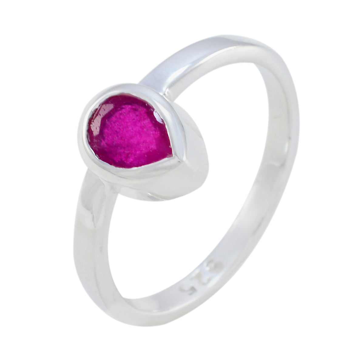 Ying Graceful Red Solitaire Ring