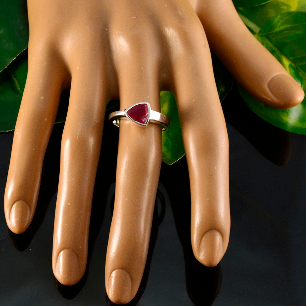 Renata Heritage Red Solitaire Ring