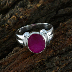 Julia Contemporary Red Solitaire Ring
