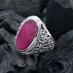 Josephine Filigree Red Solitaire Ring