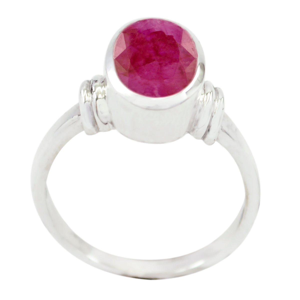Aisha Graceful Red Solitaire Ring