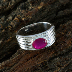 Aaliyah valentine Red Solitaire Ring