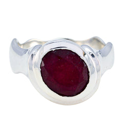 Sarah Sophisticated Red Solitaire Ring