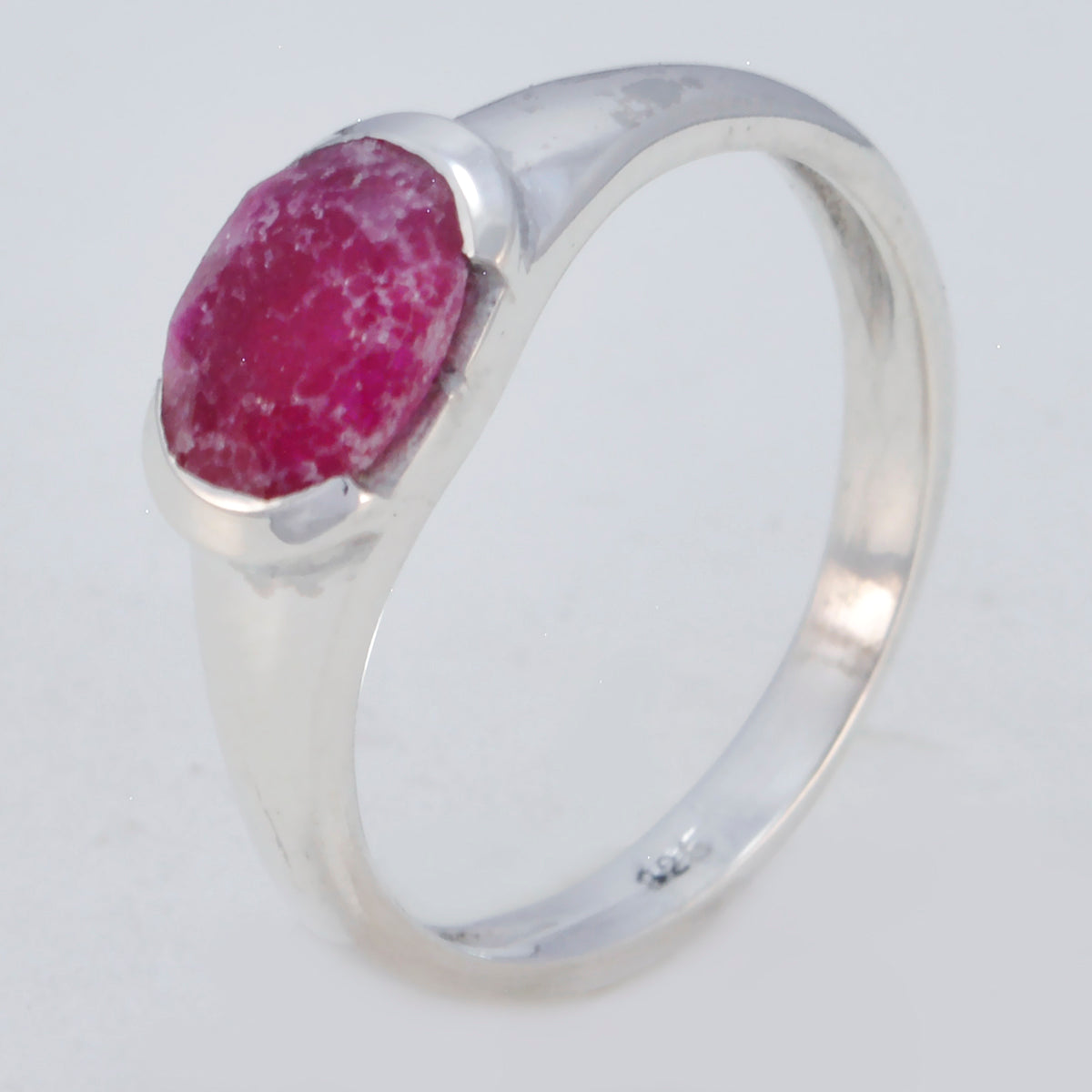 Eun-ji Contemporary Red Solitaire Ring
