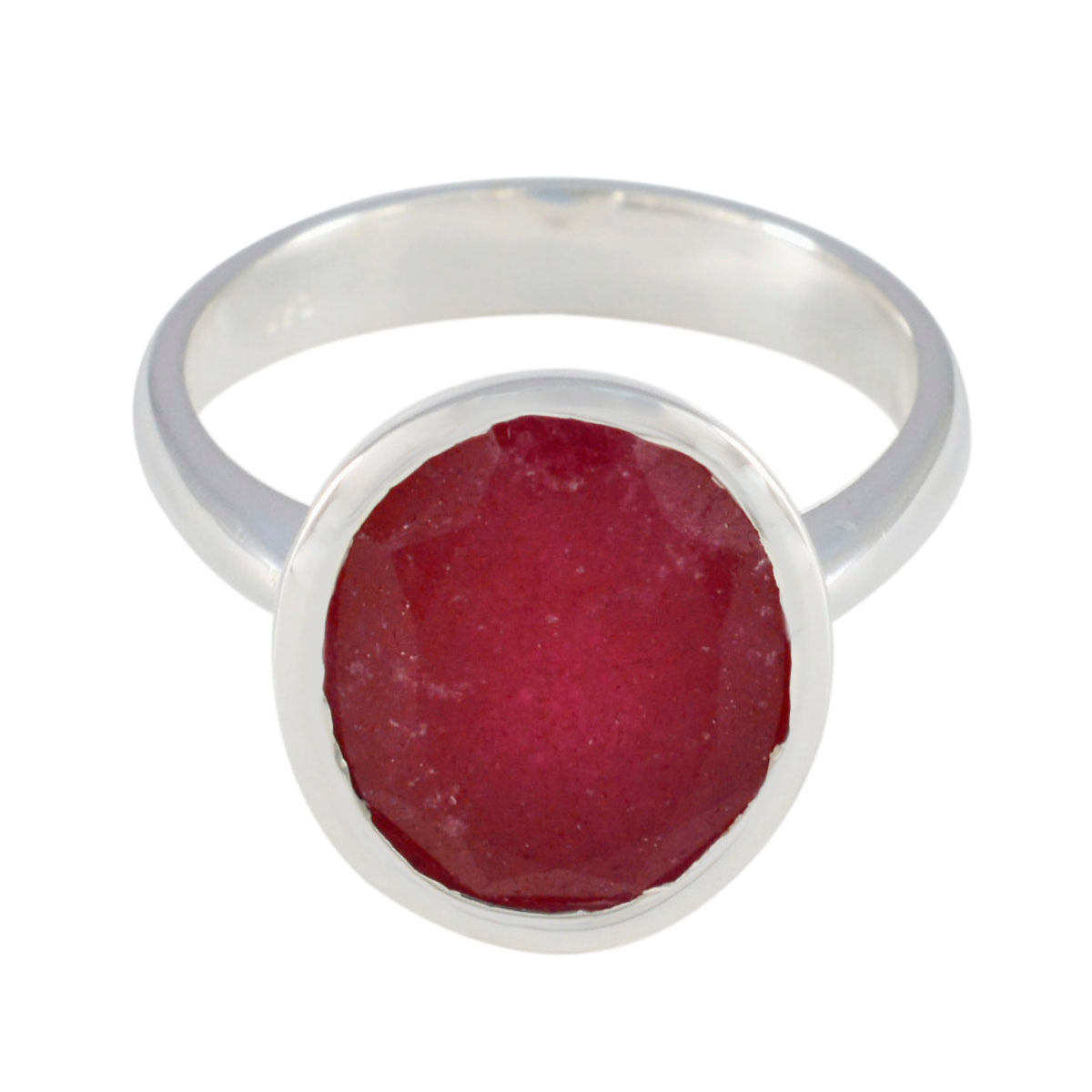 Julia Artisan Red Solitaire Ring