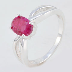 Josephine Graceful Red Solitaire Ring