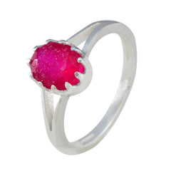 Liyana Abstract Red Solitaire Ring