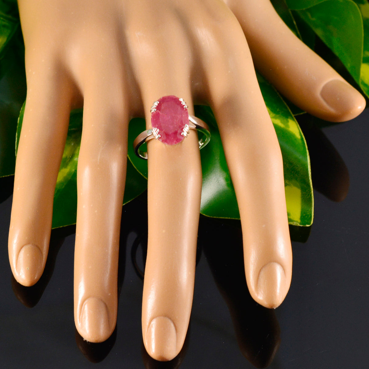 Kennedy Contemporary Red Solitaire Ring