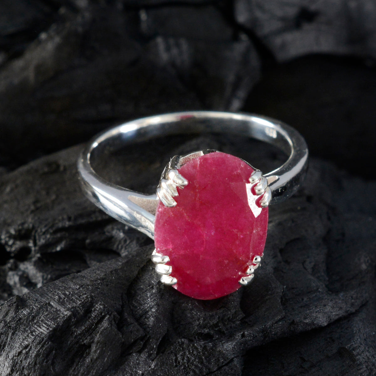 Kennedy Contemporary Red Solitaire Ring