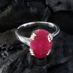 Kennedy Contemporary Red Solitaire Ring