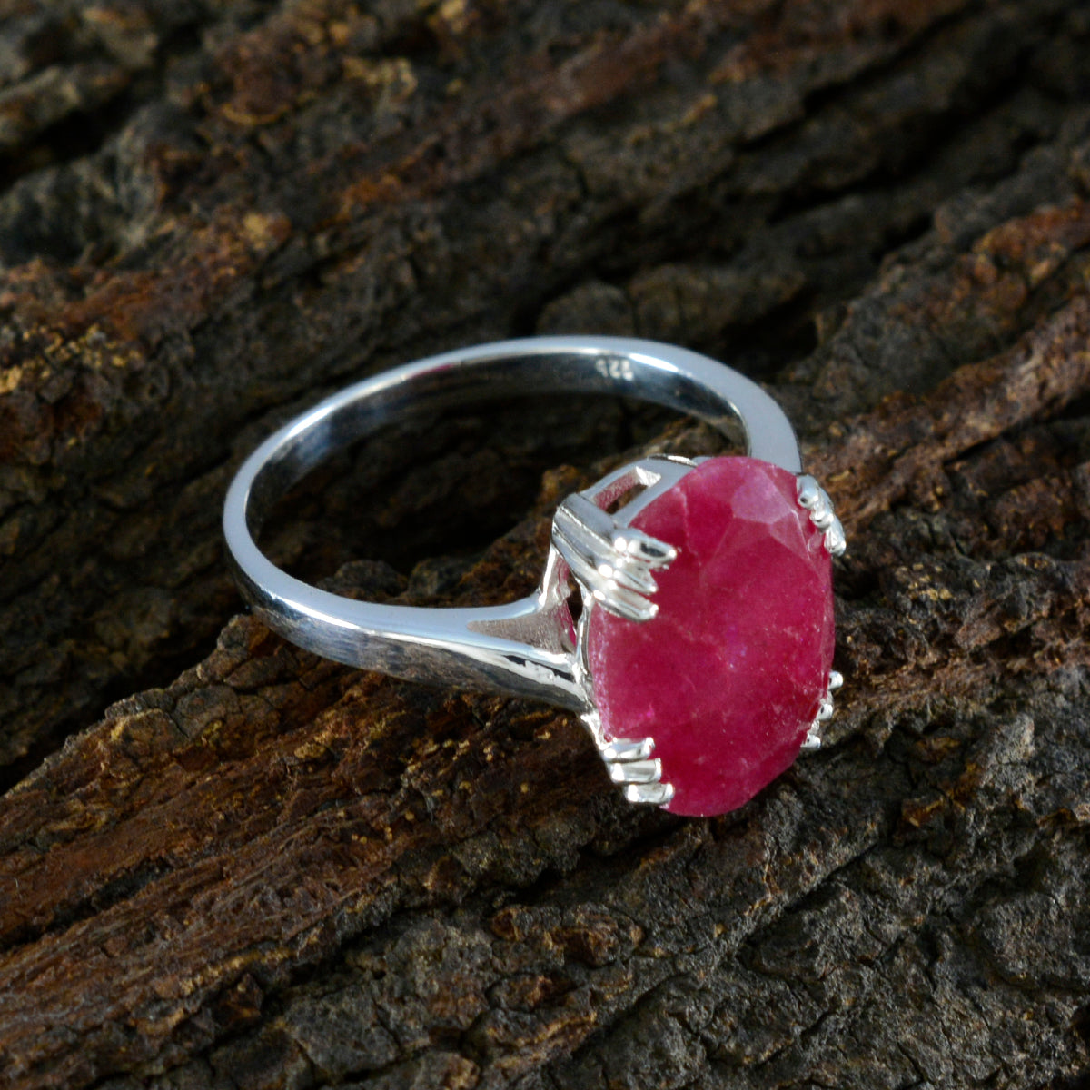 Kennedy Contemporary Red Solitaire Ring