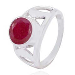 Meera Filigree Red Solitaire Ring