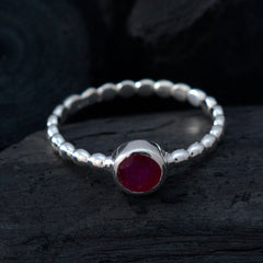 Maya Fairytale Red Solitaire Ring
